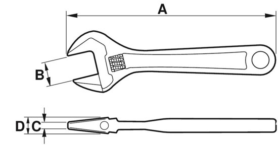 MOERSLEUTEL CHROOM 6  3340010