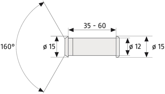 2160 ZILVERKLEURIGE DEURSPION CL/DFNLI  3340274