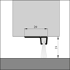 TOCHTPROFIEL/BORSTELPROFIEL IBS-90-18 100 CM  3340297