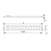 SCHUIFROOSTER, ALUMINIUM, 40 MM. HOOG WIT, RAL 9010 3-3704W 3340320