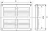 SCHOEPENPLAAT DEELBAAR (4 DELEN) 300X250MM, KUNST. W 694 3340325