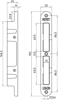 VS 4000 BULK PER 48 VEILIGHEIDSSLUITKOM, ZAMAC ZWART GELAKT 25X192MM A  3340878