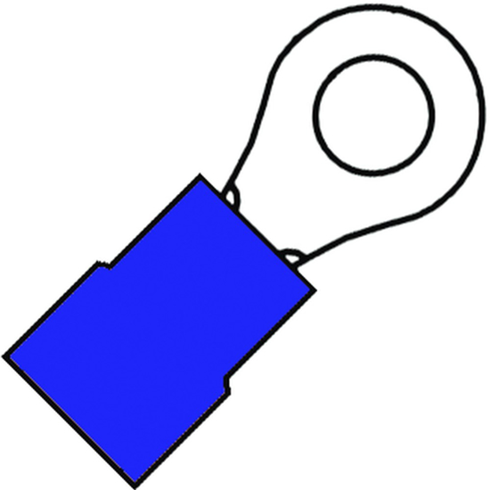 GEISOLEERDE RINGKABELSCHOEN EW M5 VOOR 1,5-2,5 MM², PVC (100ST) 100730 3341189