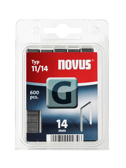 NOVUS, VLAKDRAAD NIETEN, G 11 14 MM, 600 ST.  3341449