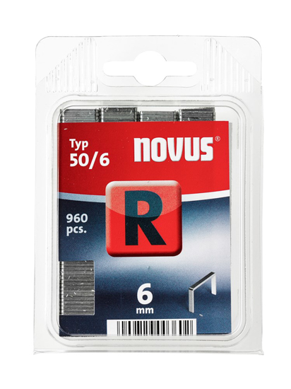 NOVUS VLAKDRAAD NIETEN R 50/6MM, 960 ST.  3341456