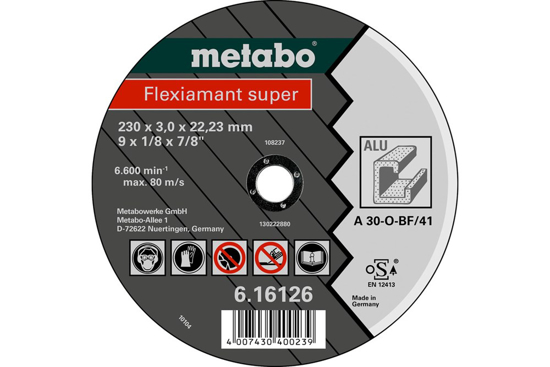 METABO DOORSLIJPSCHIJF 125X2,5 ALUM.  3341689