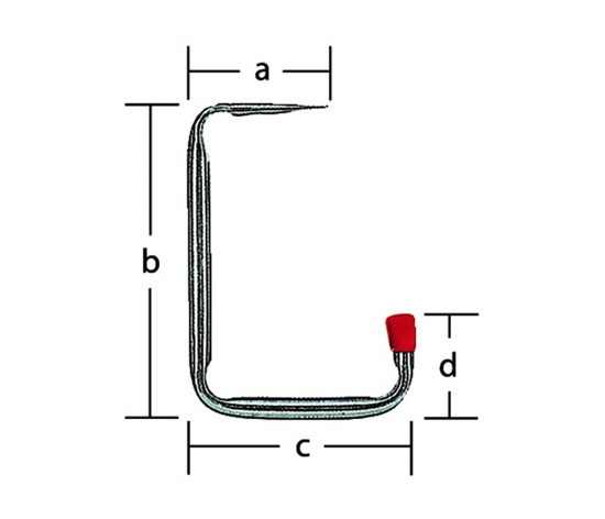 OPHANGHAAK 8513 STAAL VERZINKT LOS (156X255X148X72MM)  3342035