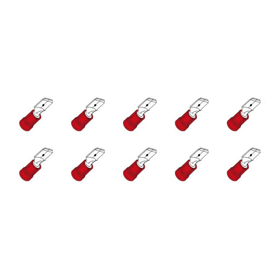 10 ST.KABELSCHOEN VLAK MALE 2,8 RD  3343330