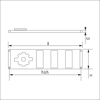 SCHUIFROOSTER, ALUMINIUM 90 MM. HOOG WIT, RAL 9010 3-3009W 3343522