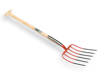 MESTVORK OFFNER 6 TANDEN, ROOD, MET DUBBELE VEER, MET T-STEEL 90 CM.  3343794