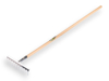 TUINHARK VERZINKT 10 GEBOGEN TANDEN, MET STEEL 150 X 2,8 CM.  3343805