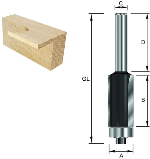 KANTENFREES MET LAGER HM A/B 19.05/19MM 2-SNIJKANTEN KOLF 8MM  3344070