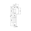 P 549/12/T SLUITPLAAT, STAAL VERZINKT 26X164MM RECHTHOEKIG, STUKSVERPA  3344208