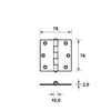 SCHARNIER/3 X 3/TGS EAN 11032423E 3344231