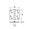 SCHARNIER/3,5X3,5/TGS EAN 11032523E 3344232