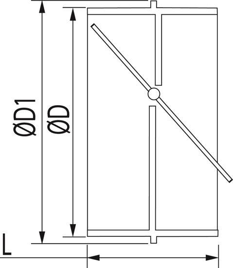 TERUGSLAGKLEP Ø 125 MM 20200159 3344345