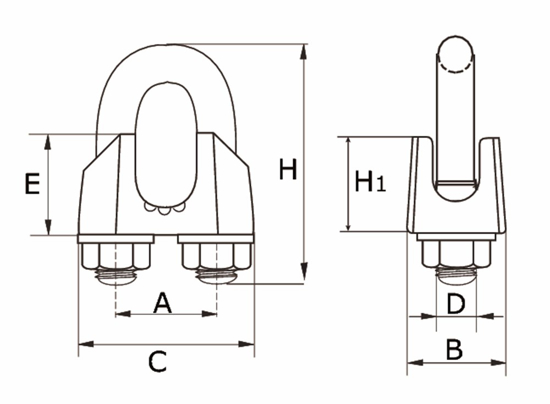 400-08E / STAALDR.KLEM TYPE 741 08MM VZ.  3344842