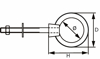 598-8100I / OOGBOUT 08X100MM RVS AISI 316  3344902