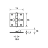 VEILIGH.SCHARNIER/3X3/TGS EAN SKG ** 11132423VE 3345052