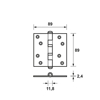 KOGELLAGER-SCHAR/89X89/TGS EAN 15312523E 3345057