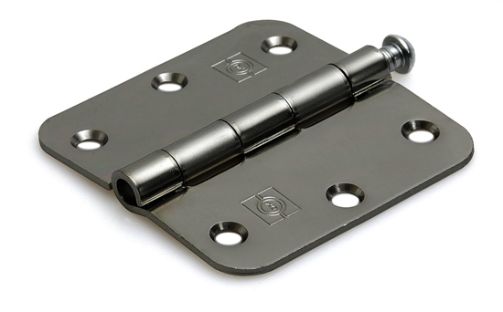 SCHARNIER MET LOSSE RVS PEN EN RONDE HOEKEN 76X76MM RVS   3345069