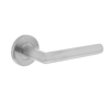 DEURKRUK HOEK90° BASIC OP ROND GEVEERDE ROZET ø53X9MM RVS GEBORSTELD  3345303