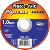 DOORSLIJPSCHIJF VLAK MEGA-LINE INOX A60V 125X1X22,23 T41  3345310