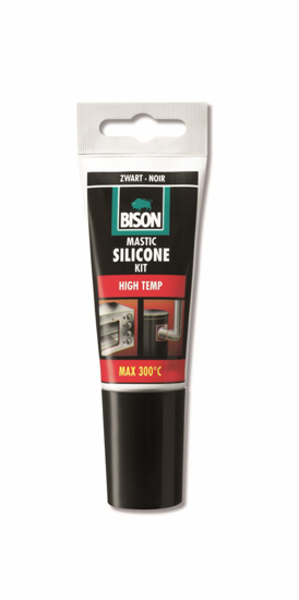BISON SILICONENKIT HIGH TEMP ZWART TUB 60ML*12 NLFR 6301463 3345613