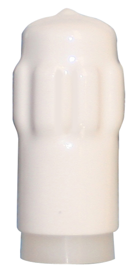DEURSTOP+KAP 65MM WIT KUNSTSTOF 1034485 3345630