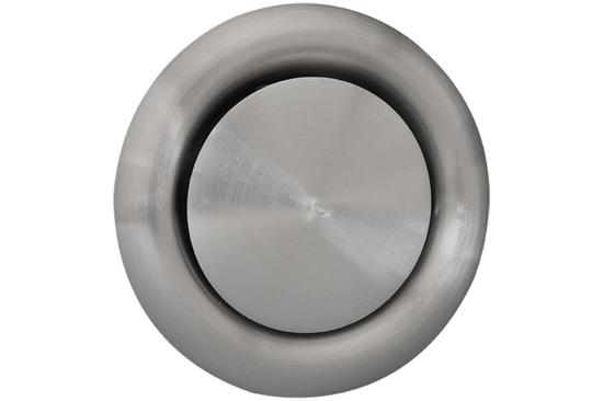 RVS AFZUIGVENTIEL Ø125MM  3345686