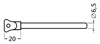 RAAMPEN MET KETTING BLANK 4566-96E 3345734