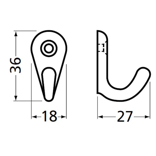 HANDDOEKHAAK NIKKEL 0557-93E 3345754
