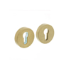 SKG3 VEILIGHEID-ROZET ROND MESSING GETROMMELD  3345863