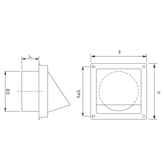 KAPROOSTER MET KLEP RVS Ø 150 MM 20600150 3346037