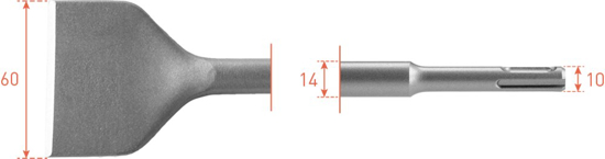 SDS-PLUS SPADEBEITEL, 60X250 215.0017 3346261