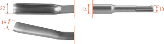 SDS-PLUS GUTSBEITEL, 22X250 215.0020 3346262