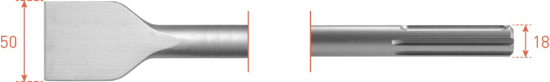 SDS-MAX SPADEBEITEL, 50X360 215.1015 3346268