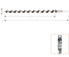 SLANGENBOOR SILVER-LINE, ø18X385X460 240.1801 3346376