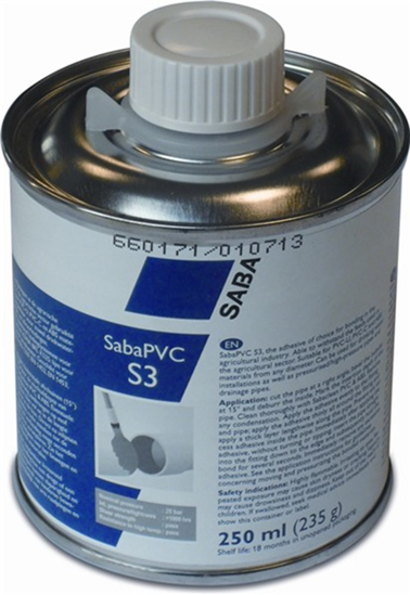 SABA PVC-LIJM 0,25LTR MET KWAST KIWA TYPE SABAPVC S3  3347770