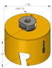 PROFIT MULTI PURPOSE GATZAAG Ø 92 MM , MET GEINTEGREERDE ADAPTER, MET 09081092 3348729