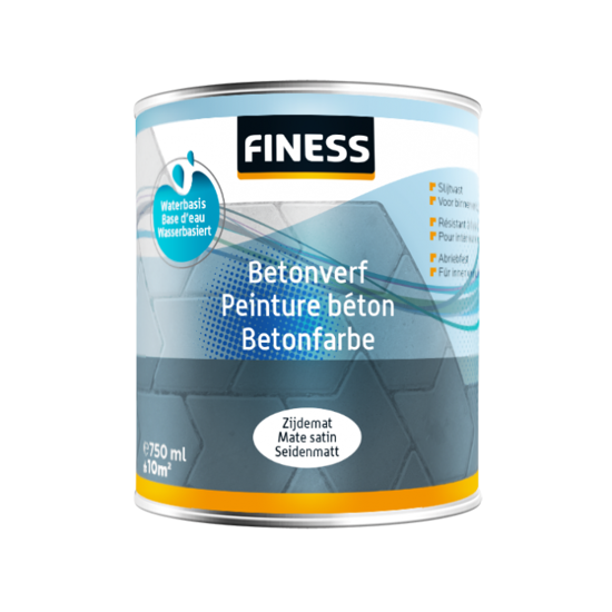 FINESS BETONVERF ACRYL BI/BU 750ML 1457 GRIJS 35319010 3349204