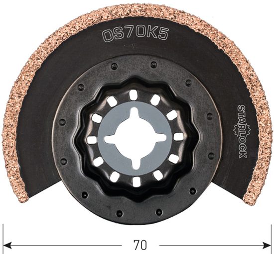 OS 70K5 STARLOCK SEGMENTZAAGBLAD HM-RIFF ø70 519.0260 3349745