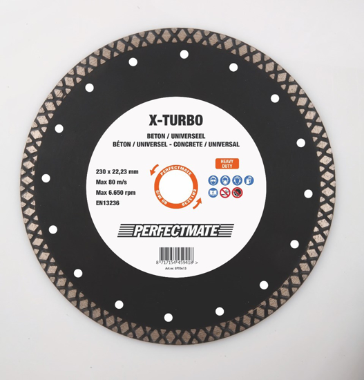 PERFECTMATE X-TURBO DIAMANTZAAGBLAD 150MM ASGAT 22.23MM  3349863