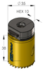 PROFIT BIMETAL PLUS GATZAAG Ø 35 MM REGELMATIGE TAND , MET GEINTEGREER 09051035 3350090