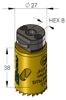 PROFIT BIMETAL PLUS GATZAAG Ø 27 MM REGELMATIGE TAND , MET GEINTEGREER 09051027 3350091