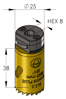 PROFIT BIMETAL PLUS GATZAAG Ø 25 MM REGELMATIGE TAND , MET GEINTEGREER 09051025 3350093