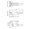 SKG KIERSTANDHOUDER 480050 CURVE NAAR BINNENDRAAIEND RVS  3350277