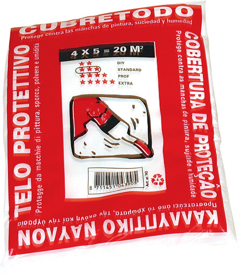 AFDEKFOLIE DUN 4X5 MTR 740 DIKTE 0,01 MM  3350575