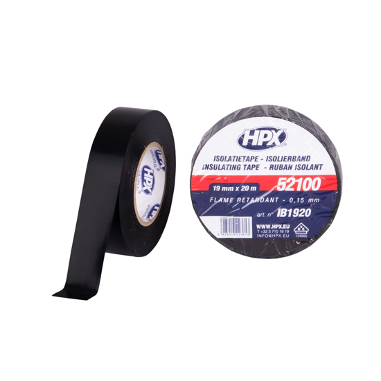 PVC ISOLATIETAPE VDE - ZWART 19MM X 20M IB1920 3350592