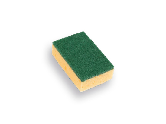 SCHUURSPONS EXTRA ZWAAR CA. 95X68X30MM SET À 10  3351338